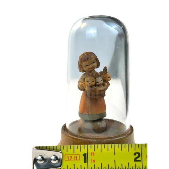 Anri Italy Ferrandiz Basket of Joy 1” With Dome Bunnies Rustic Holiday Gift - Picture 11 of 16